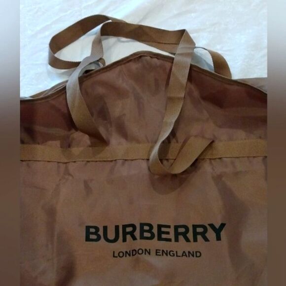 Burberry London England Brown Nylon Garment Bag Travel Holiday - Picture 1 of 10